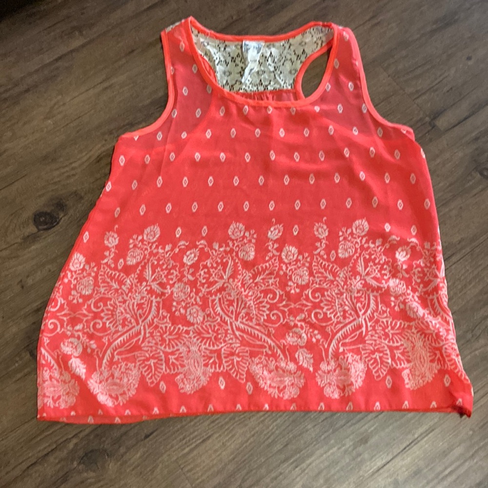 Sheer tank top